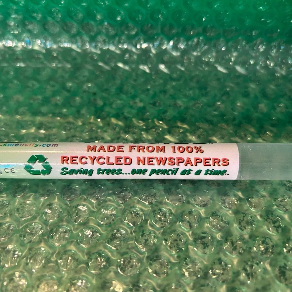 RARE Colored Smencils -ROOT BEER-Gourmet Scented Pencils Eco Newspaper RETRO
